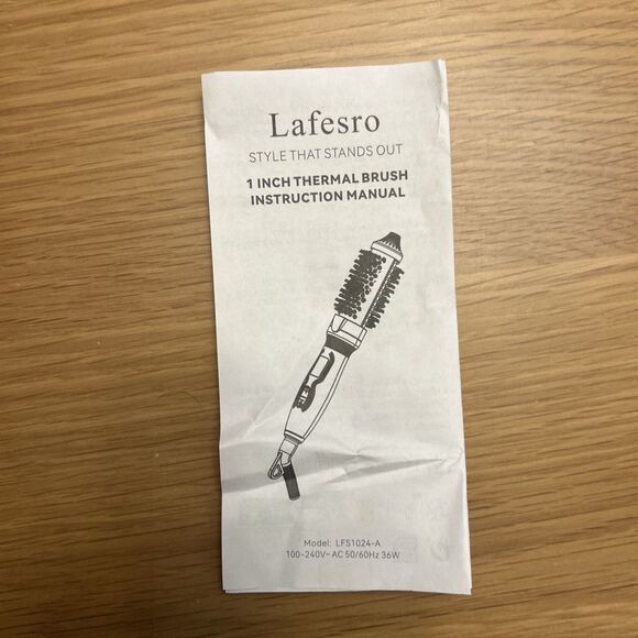 Lafesro Thermal Brush, 1 Inch Ionic Heated Round Brush for Blowout Look, Tourmal - Picture 9 of 9